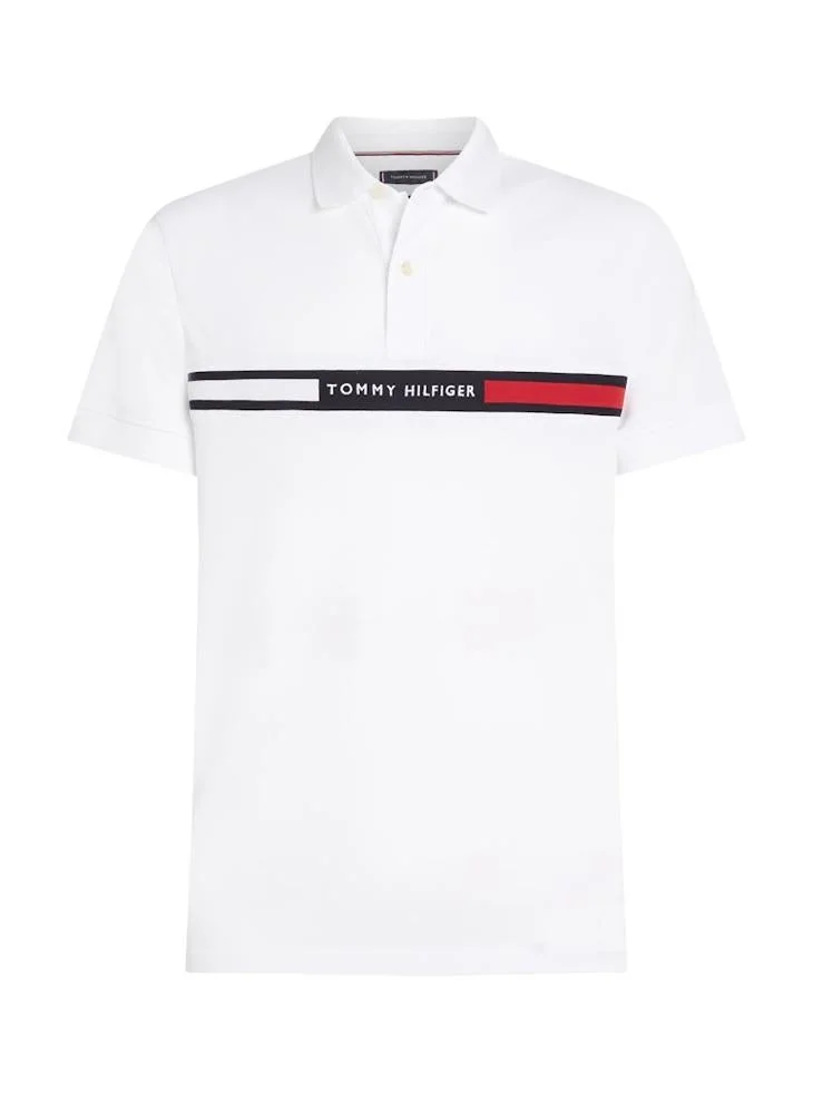 TOMMY HILFIGER  Regular Fit Logo Insert Pique Polo Shirt for Men | Best Price UAE