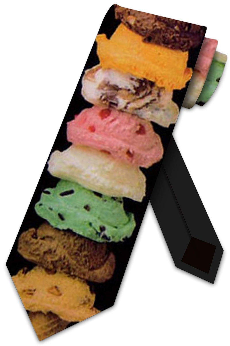 Three Rooker Ice Cream Cone Tie Mens Neckties by Three Rooker - Image 1