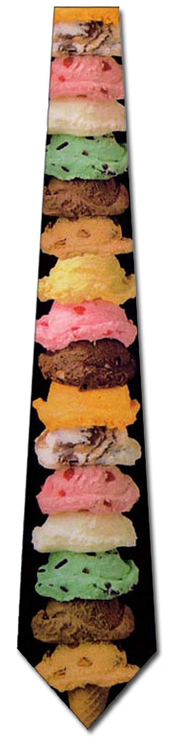 Three Rooker Ice Cream Cone Tie Mens Neckties by Three Rooker - Image 5