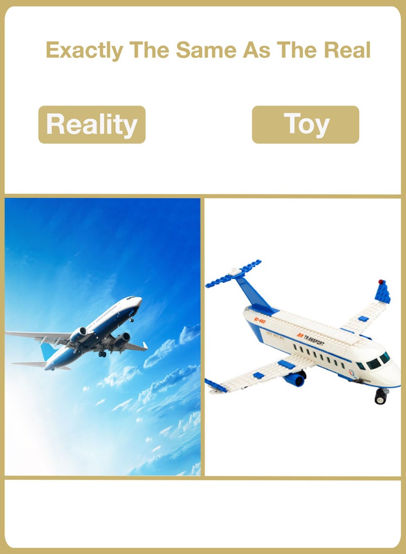 الأسطورة تويز 8912 لعبة مكعبات بناء المطار الدولي للأطفال 652 قطعة - Image 4