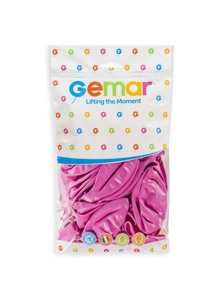 Gemar 19" Standard Rose Latex Balloon 10Ct - Image 2