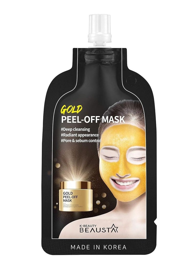 BEAUSTA Box of 10 pieces Beausta Gold Peel Off Mask 20 ml - Image 4