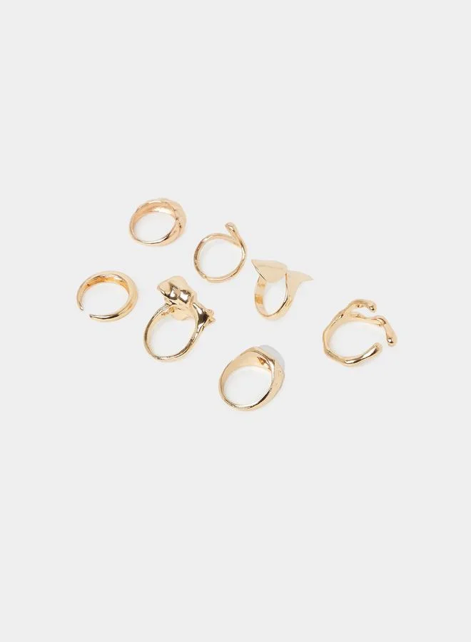 Styli  Pack Of 7 Fashion Ring for Women | Best Price UAE