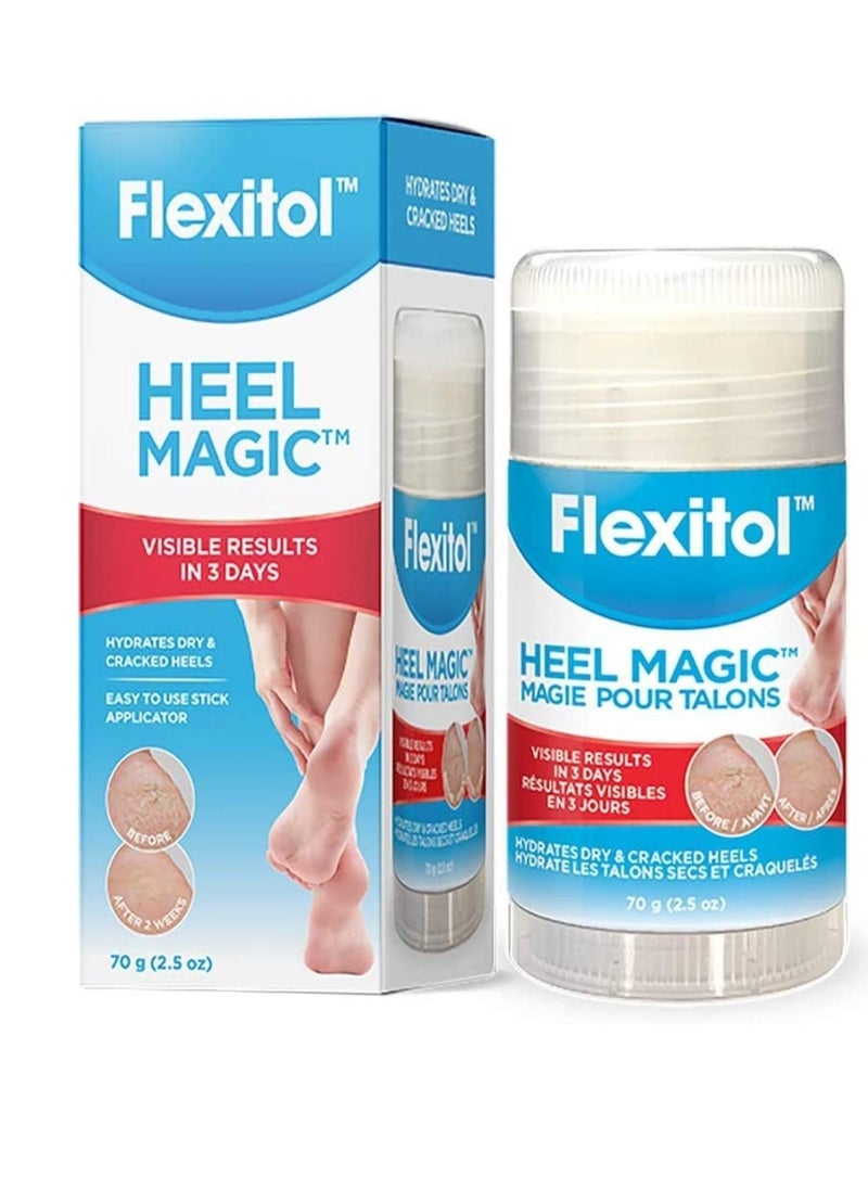 Flexitol Heel Magic For Dry Skin or Rough Heels with Shea Butter  Vitamin E 2.5 Ounce 