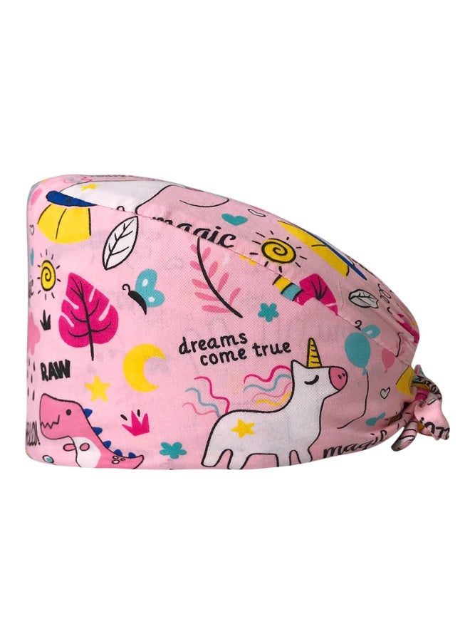 NIBEMINENT Surgical Scrub Cap Printing Medical Working Hat  Cotton Women Men Beautician Dust Proof Cooking Chef Nurse Head Caps