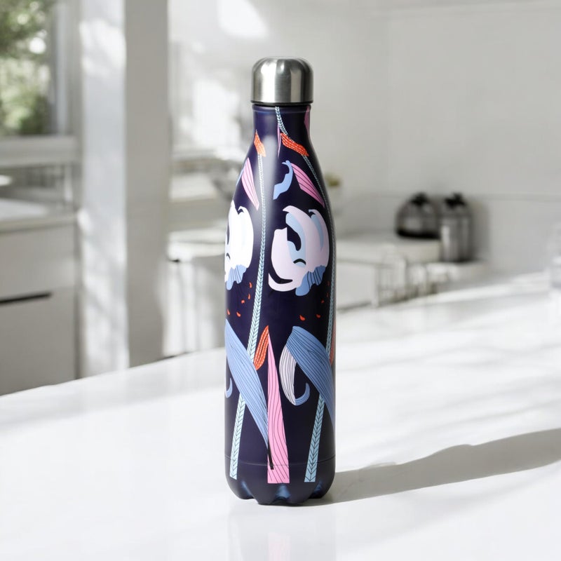 Bister Water Bottle 1 Liter – Multi-Color Artistic Design | Insulated Stainless Steel with TempShield Technology (24H Cold / 12H Hot) | BPA-Free & Leak-Proof - Image 5