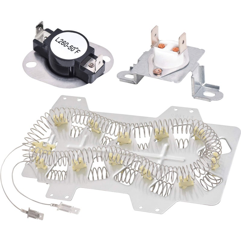 BlueStars Upgraded DC4700019A DVE50R5200WA3 DVE50R5400VA3 DV42H5200EPA3 Heating Element for Samsung Dryer Heating Element DV45H7000EWA2 DV42H5000EWA3 DV42H5200EWA3 DV42H5200EFA3 DV40J3000EWA2