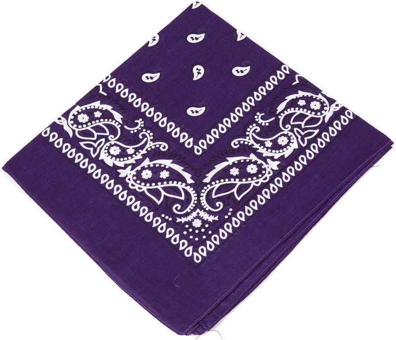 Boolavard 1s, 6s, 9s or 12 Pack Cowboy Bandanas Bandana with Original Paisley Pattern - Image 1