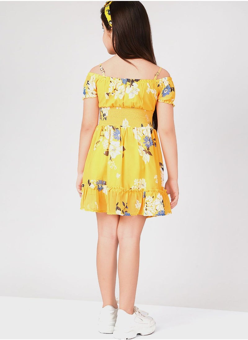 THE VANCA - Kids Floral Print Dress - Image 1