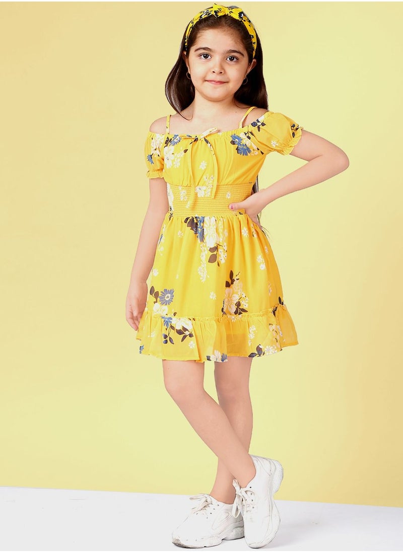 THE VANCA - Kids Floral Print Dress - Image 1