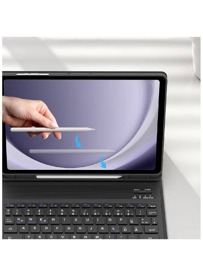 ZOOMEE Samsung Galaxy Tab A9 Plus Keyboard Case - Galaxy Tab A9+ Keyboard with Touchpad, QWERTY Keyboard with Touchpad for Samsung Galaxy Tab A9 Plus/A9+ 11 Inch 2023, Black - Image 2