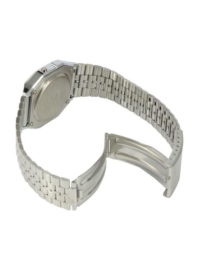 CASIO Men Vintage Water Resistant Digital Watch A159W-N1DF - 37 mm - Silver - Image 5