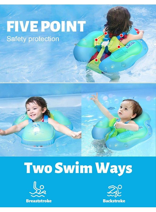 LAYCOL Baby Swimming Float Inflatable Baby Pool Float Ring Newest With Sun Protection Canopy Add Tail No Flip Over For Age Of 3 36 Months - Image 5