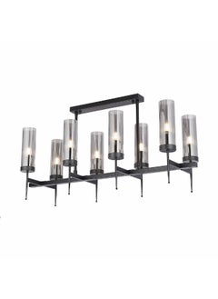 DANUBE HOME Viviana Chandelier Metal Plated+Glass L93Xh53 E27 Black  - Image 3