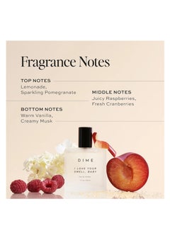 DIME DIME Beauty Perfume I Love Your Smell, Baby, Sweet Floral Scent, Hypoallergenic, Clean Perfume, Eau de Toilette For Women, 1.7 oz / 50 ml  - Image 2