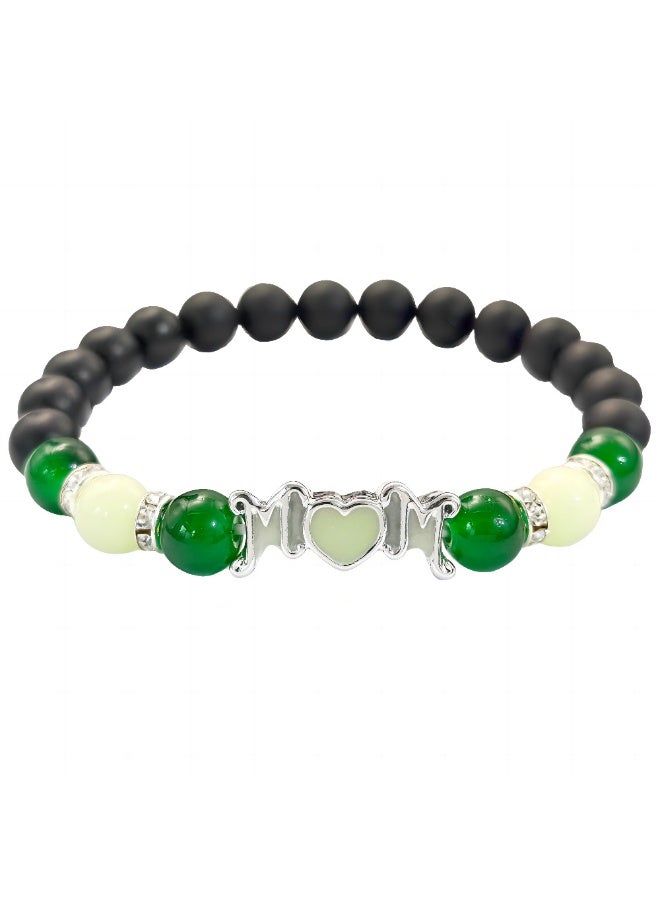 Heart Luminous Bracelet Fashion Glowing Beaded Bracelet with Gift Box Packaging - Image 1