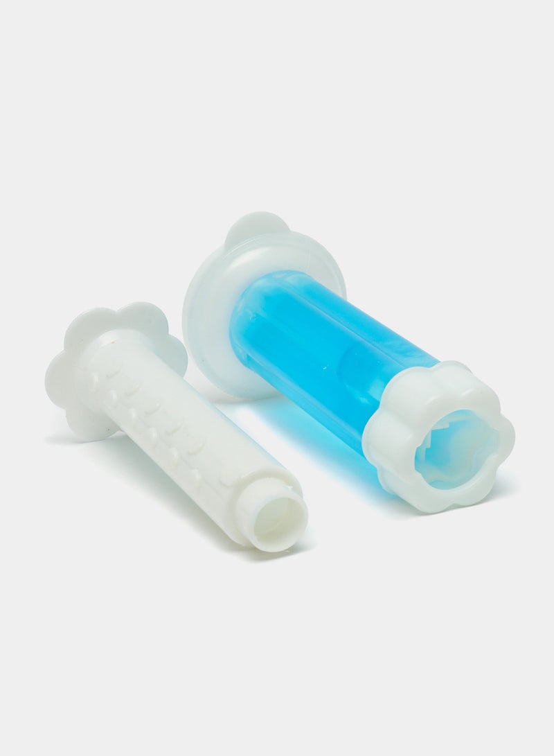 Fresh Toilet Gel - Original with Refreshing Flower Seal, Eliminates Limescale Build-Up and Stains, Air Freshener Effect Sea - Image 2