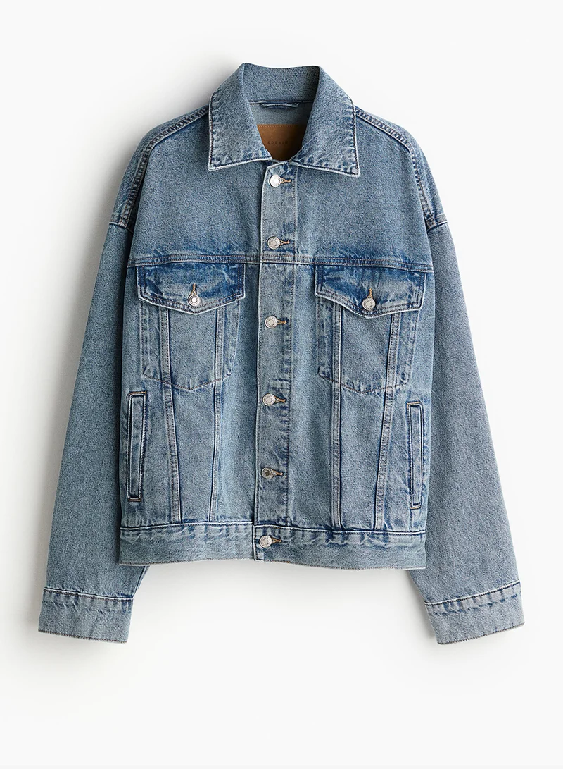 اتش اند ام Oversized Denim Jacket