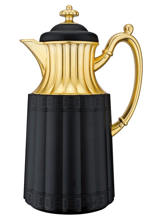 BLACKSTONE - Vacuum Flask with Stylish Design Coffee Pot Leakproof Thermos Black - Image 1