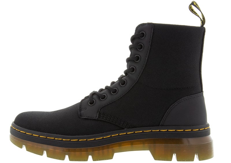 Dr Martens Dr. Martens, Black Extra Tough Poly+Rubbery, Combs 8 Eye Boot, Unisex, 15 US Women/14 US Men, Combat Boot - Image 2