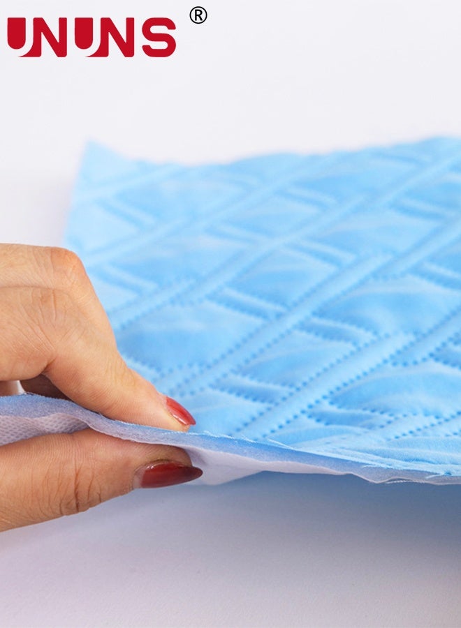 UNUNS وسادات سرير مقاومة للماء، 1 قطعة وسادات سرير مقاومة للماء، وسادة سلس البول 4 طبقات، شراشف سرير عالية الامتصاص، وسادات كبيرة لتبليل السرير، وسادة مرتبة لكبار السن والبالغين والحيوانات الأليفة، 150x200 سم - Image 5