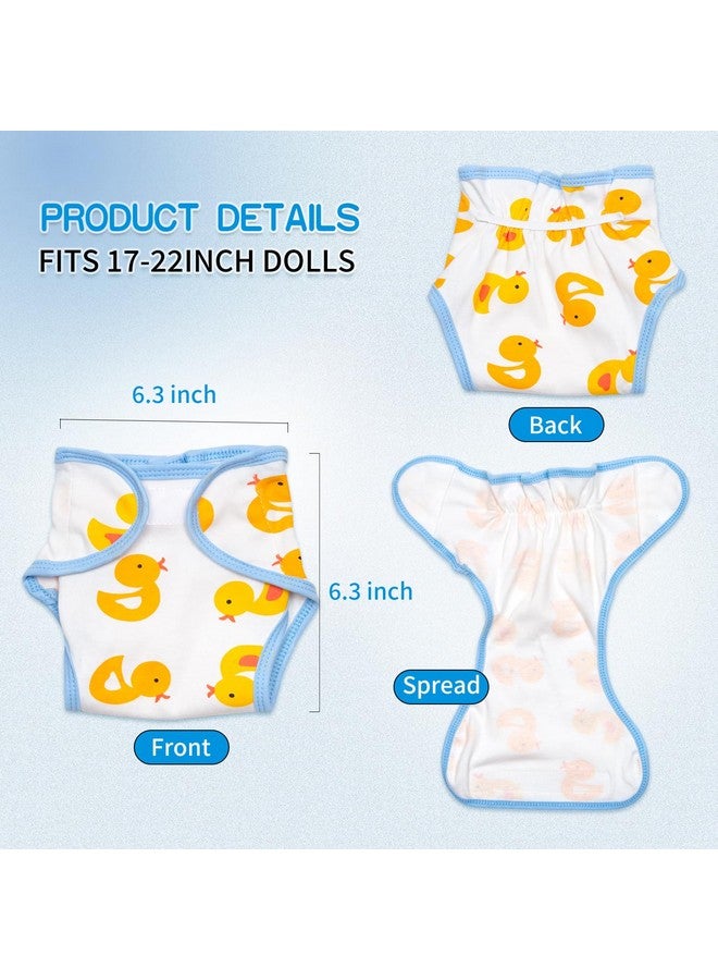 Pedolltree Reborn Baby Dolls Clothes Accessories Yellow Duck 9Pcs Set With Backpack Diaper For 17-22 Inch Reborn Doll Newborn Girl&Boy - Image 5