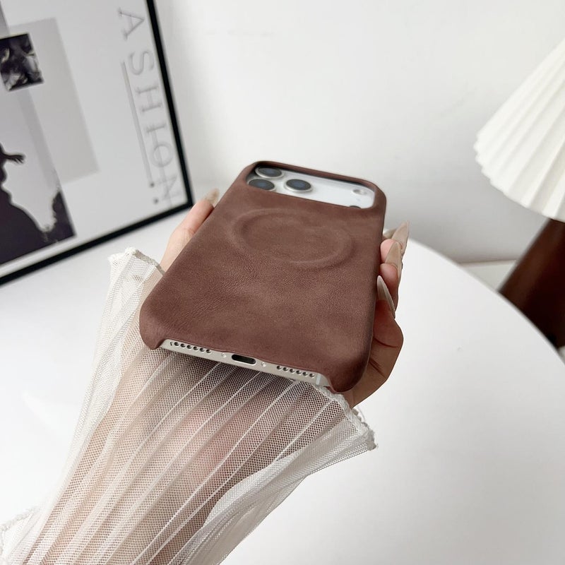 إيروريكس جراب هاتف مغناطيسي من جلد الغنم لهاتف iPhone 17 Pro Max MagSafe (أسود) - Image 5