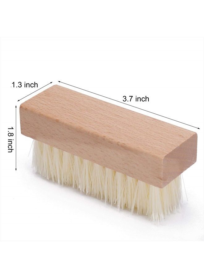 LoveBB 4 Pack Wooden Nail Brush, Non-Slip Fingernail Hand Scrub Brush Cleaning Nail Brush for Nails and Toes - Image 2