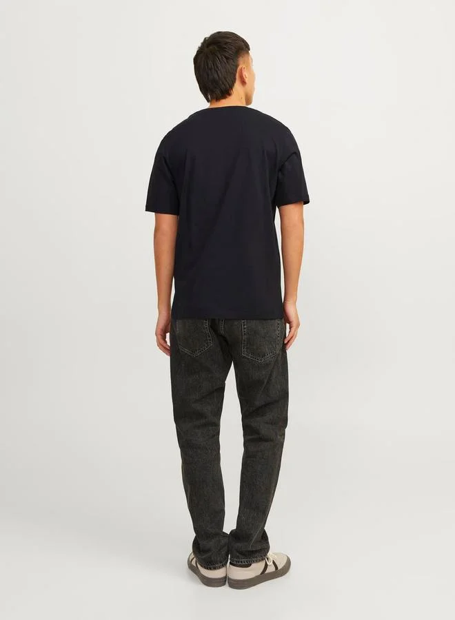 JACK & JONES Logo Print Crew Neck T-Shirt