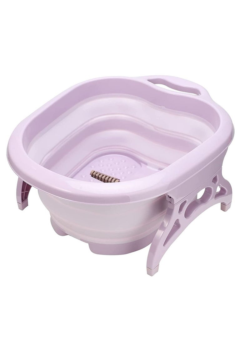 DubaiGallery Large Foot Soaking Tub with Massaging Rollers | foot tub, foot bath，for at Home spa pedicure Plastic/Rubber portable foldable foot soak tub For Soaking Feet to Apply Callus Remover - Image 1