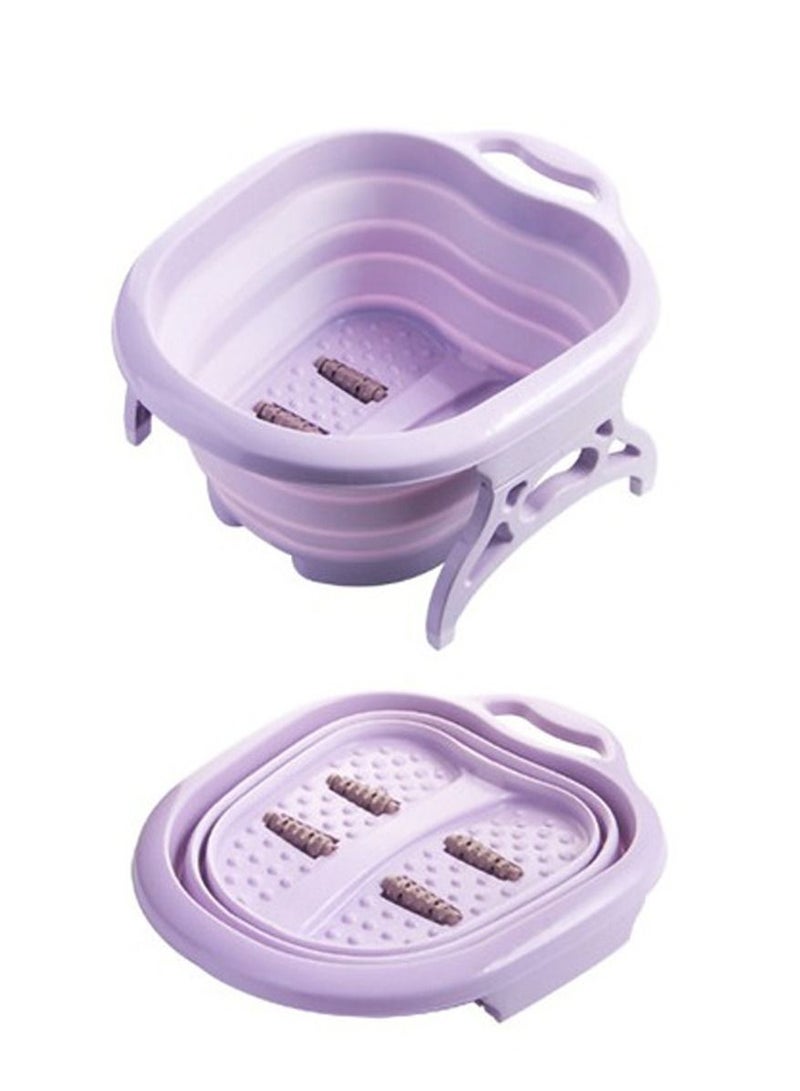 DubaiGallery Large Foot Soaking Tub with Massaging Rollers | foot tub, foot bath，for at Home spa pedicure Plastic/Rubber portable foldable foot soak tub For Soaking Feet to Apply Callus Remover - Image 2