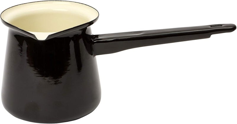 Dexam 17819267 Vintage Turkish Coffee Pot, Enamel, Black, 20.8x10.2x9 cm - Image 1