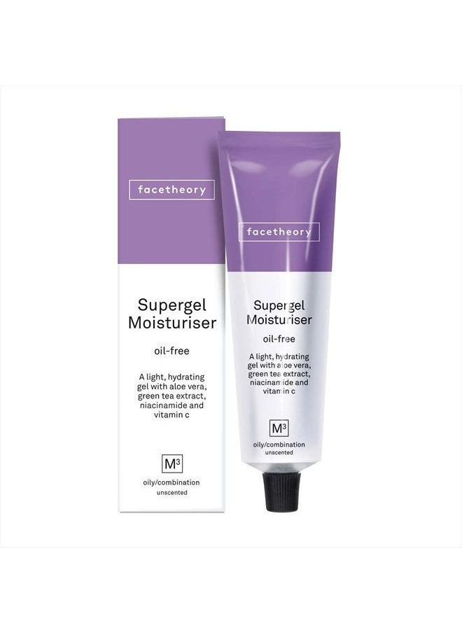 facetheory - Supergel Moisturizer M3 - Oil Free Face Gel Moisturizer, Hydrate and Protect Skin, Acne Face Moisturizer, Made With Aloe Vera and Niacinamide | 1.69 Fl Oz - Image 1