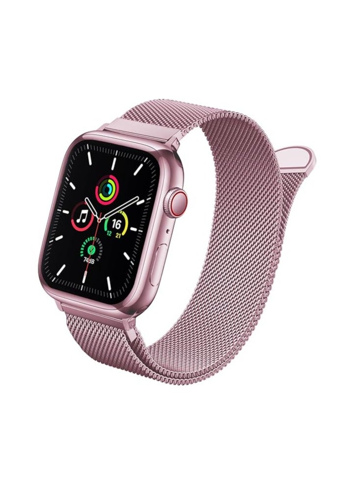 متوافق مع سوار ساعة Apple Watch مقاس 46 مم للنساء والرجال، سوار معصم معدني مغناطيسي من الفولاذ المقاوم للصدأ متوافق مع سلسلة iWatch Ultra - Image 2