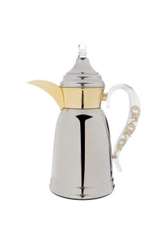 Alsaif Gallery Saif Gallery Qamar Stainless Steel Thermos Set, 0.7/1 Liter - Silver  - Image 3