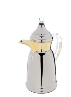 Alsaif Gallery Saif Gallery Qamar Stainless Steel Thermos Set, 0.7/1 Liter - Silver  - Image 4