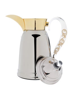 Alsaif Gallery Saif Gallery Qamar Stainless Steel Thermos Set, 0.7/1 Liter - Silver  - Image 5