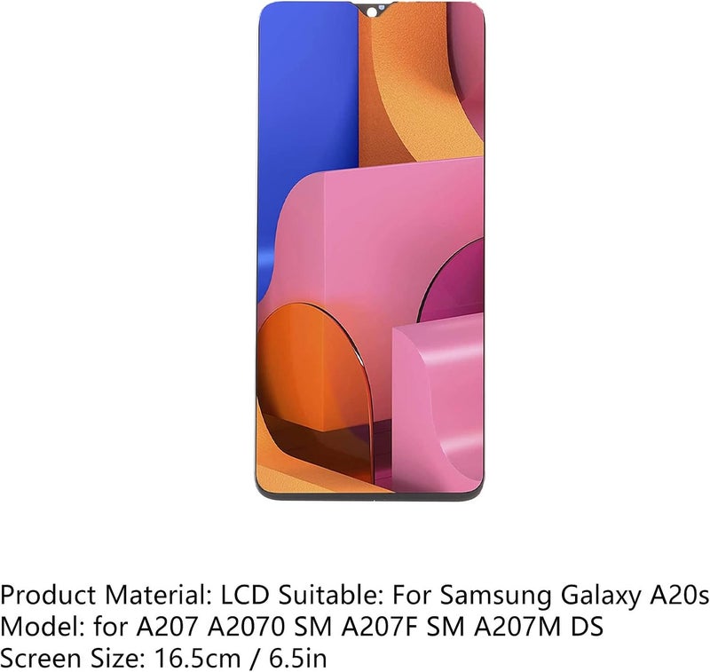 استبدال شاشة LCD عالية الدقة مع مستشعر لمس، توافق ممتاز، شاشة LCD مقاس 6.5 بوصة لـ SM A207F، مناسبة لاستبدال شاشة الهاتف - Image 2