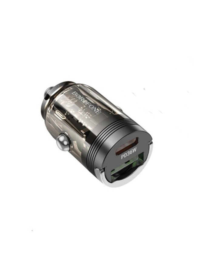 بوروفون BZ24 منفذ واحد ذكي PD20W Type-C إلى Type-C مع كابل نايلون 3 في 1 - Image 5