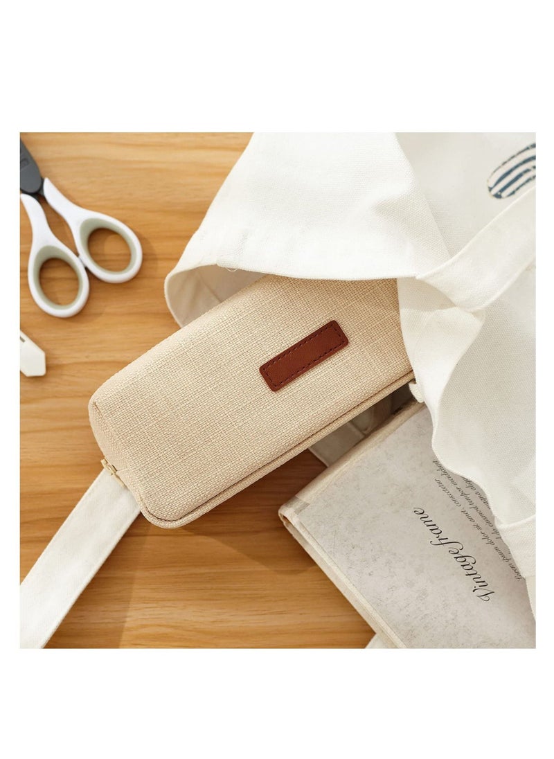 Small Pencil Case Beige  - Image 3