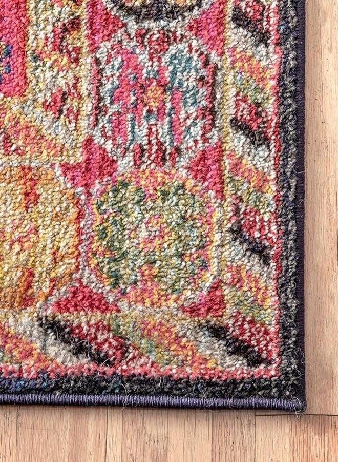 KLNAMAEAAN Ethnic Style Living Room Carpet imitation Cashmere with Dot Plastic Bottom 200X300cm Style-5  - Image 5