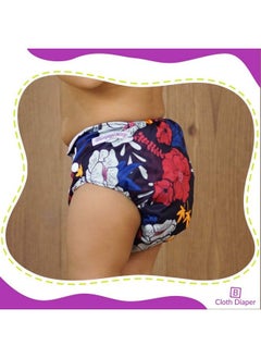 BEMBIKA Cloth Polyester Diapers For Babies Washable Reusable Adjustable Sizes No Inserts Included (Anchor + Floral 02 Years) Combo Pack Of 2  - Image 4