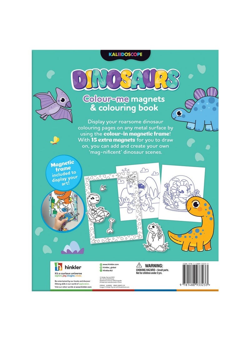 Hinkler Hinkler Dinosaurs Colour-Me Magnets - DIY Dinosaur Magnet Art Set includes magnetic frame and 15 magnets to colour, Fun Magnetic Activities, Easy-to-Use Magnet Set,  Dinosaur-Themed Craft - Image 5