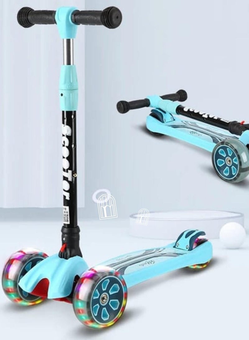 Light Up Pedal Scooter Foldable Design With Flashing Wheels  - Image 1