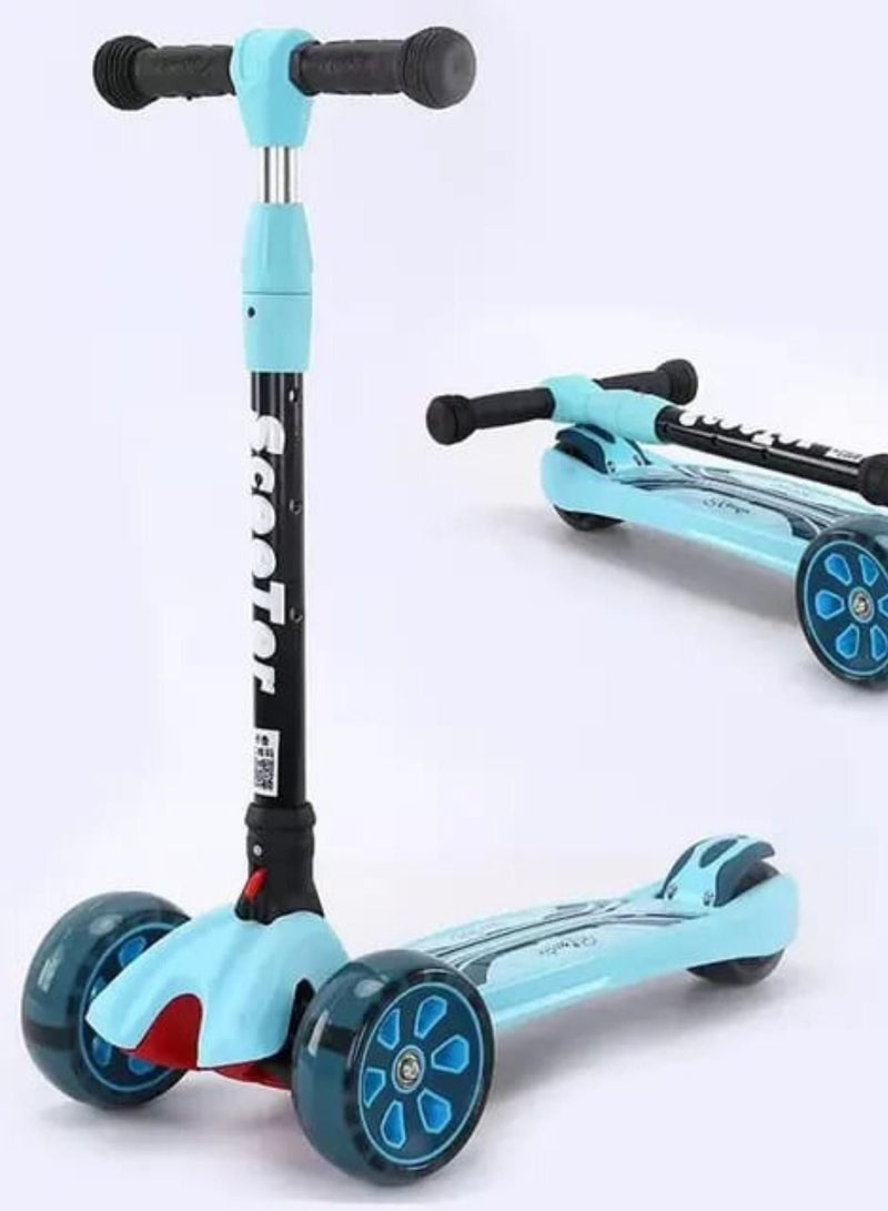 Light Up Pedal Scooter Foldable Design With Flashing Wheels  - Image 2