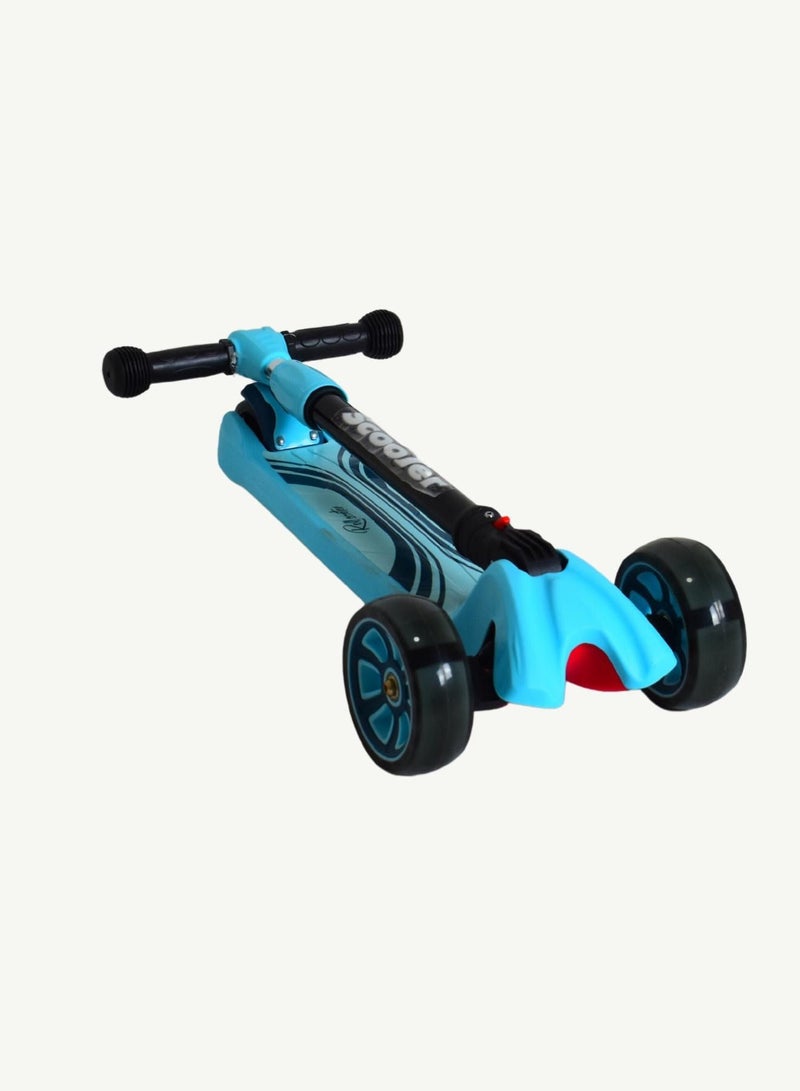 Light Up Pedal Scooter Foldable Design With Flashing Wheels  - Image 3