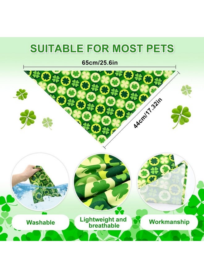 مجموعة مناديل الكلاب الخضراء من Enmaiys، منديل كلاب أخضر، وشاح صيفي ربيعي مثلث قابل للعكس، ربطة عنق على شكل فراشة للأولاد والبنات، قماش متين للكلاب الصغيرة والمتوسطة الحجم لمحبي بوسطن سيلتيكس - Image 3