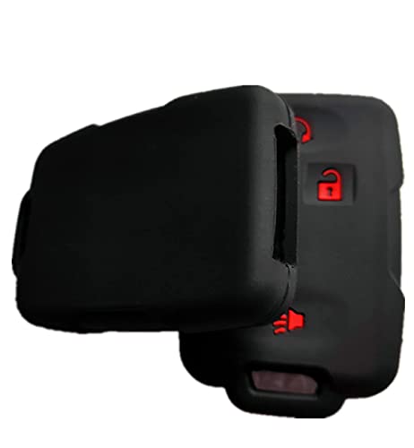 HEARTMEET Smart Key Fob Covers Case Protector Keyless Remote Holder for Chevy Chevrolet Silverado Colorado/GMC Sierra Canyon 2014-2017 M3N-32337100 Keyless Entry Remote Control Car Key Fob Cover Casing - Image 2