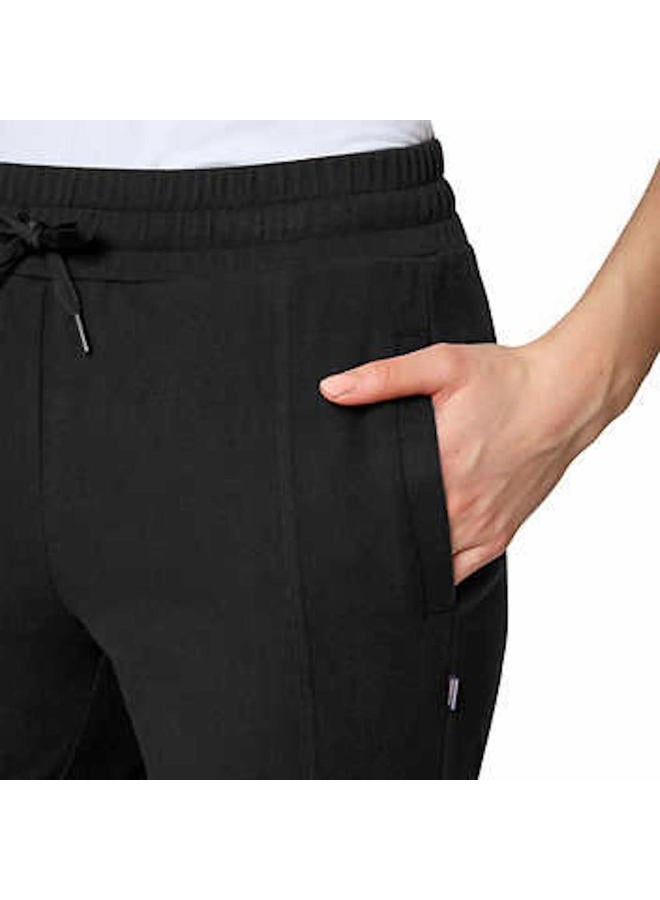 Mondetta Women's Cozy Warm Fleece Jogger Pant with Pockets, Black, L - Image 4