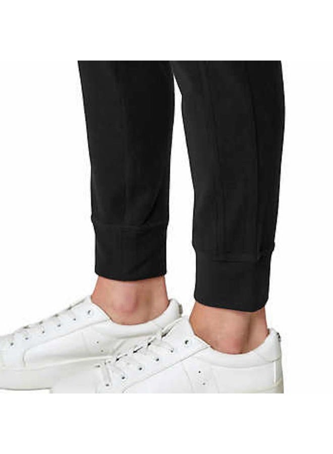 Mondetta Women's Cozy Warm Fleece Jogger Pant with Pockets, Black, L - Image 3